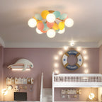 Circular Macaron Pendant Light Lighting Lobby