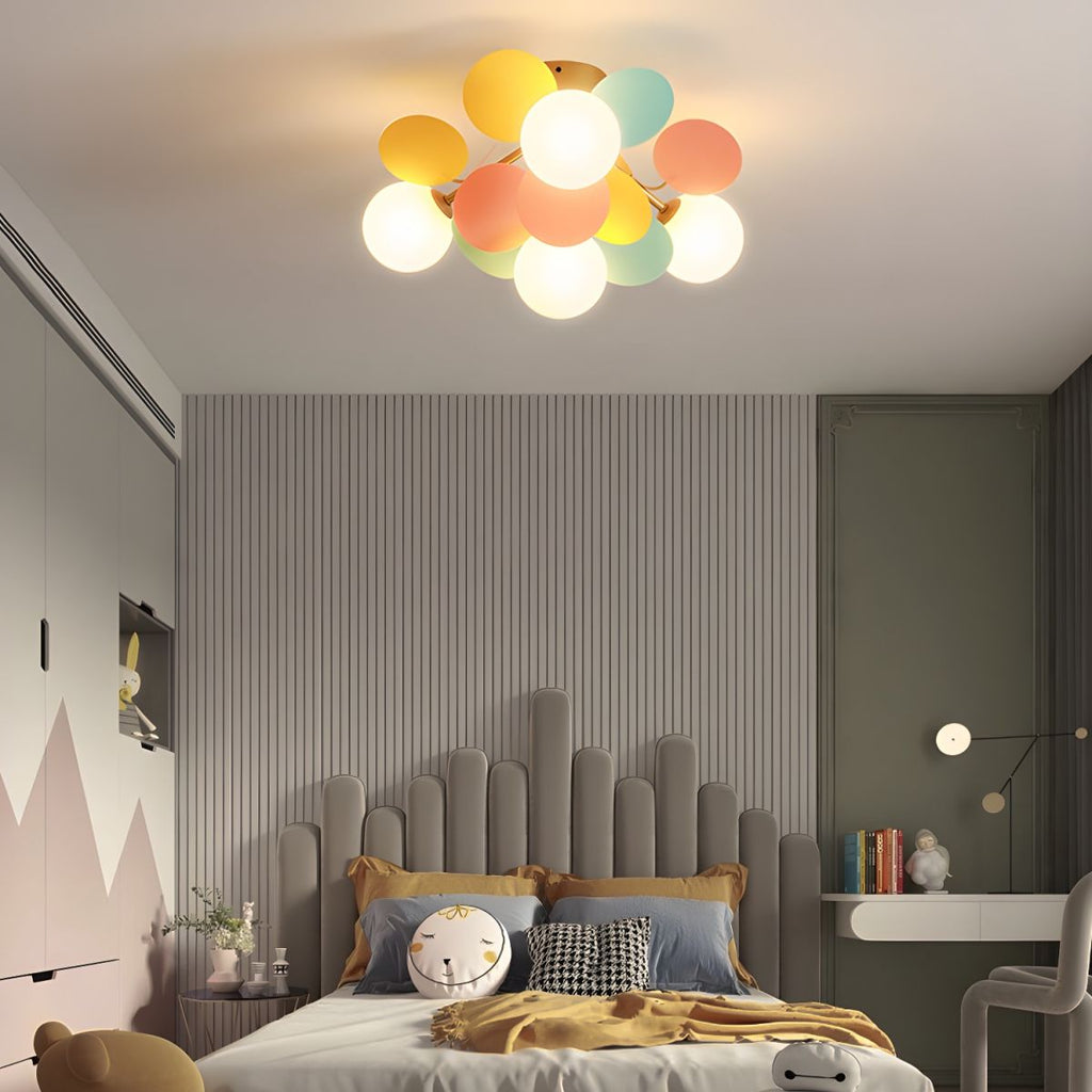 Circular Macaron Pendant Light Lighting Lobby