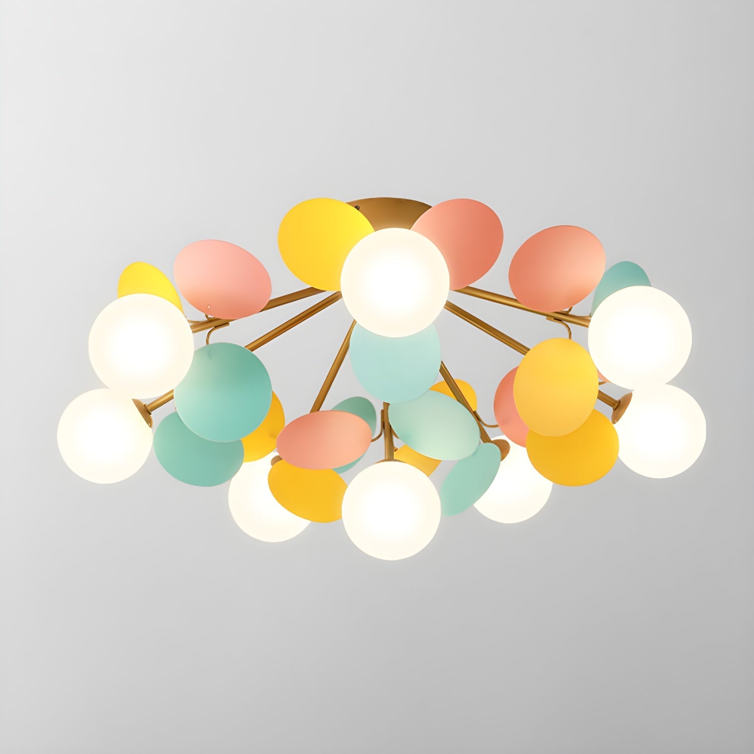 Circular Macaron Pendant Light Lighting Lobby