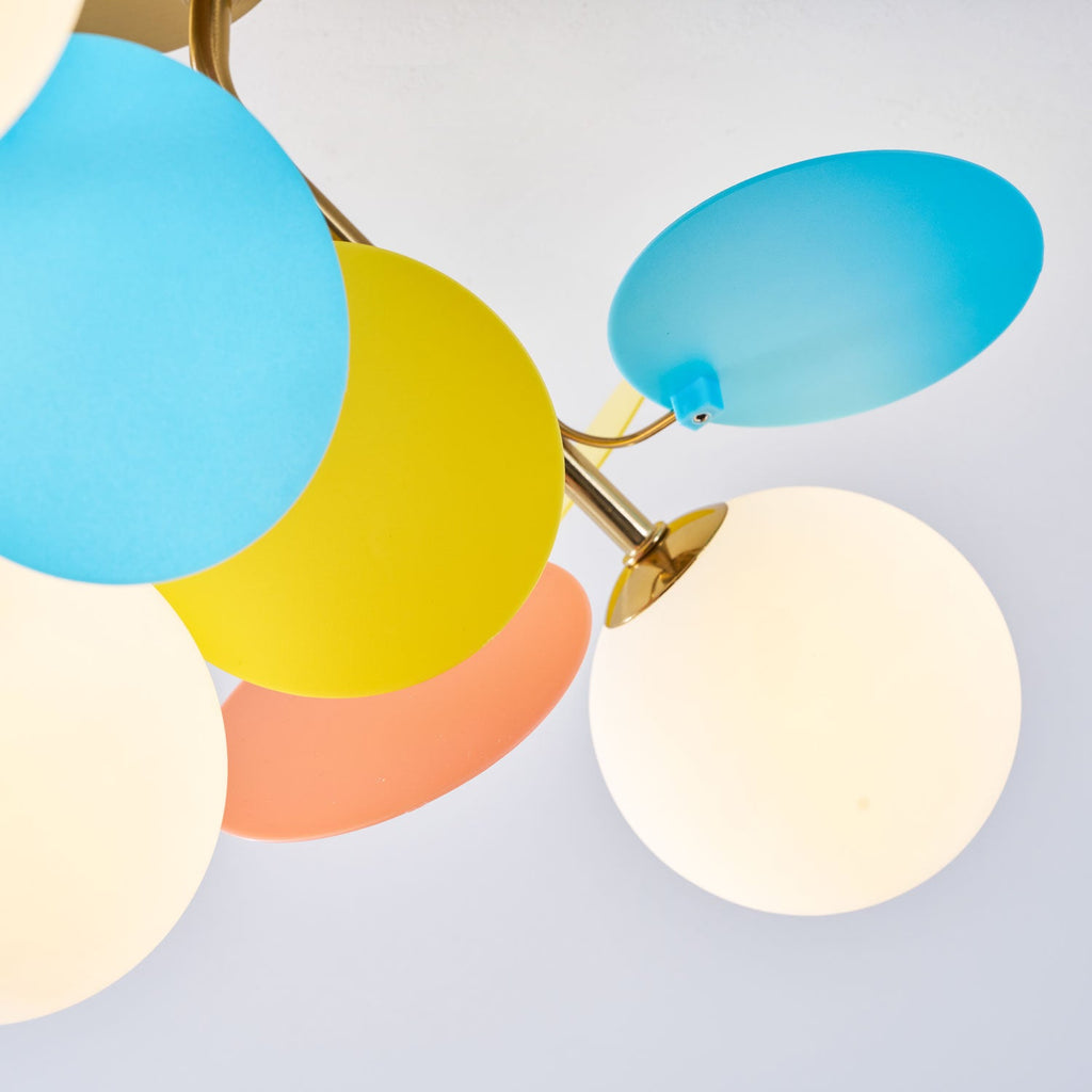 Circular Macaron Pendant Light Lighting Lobby