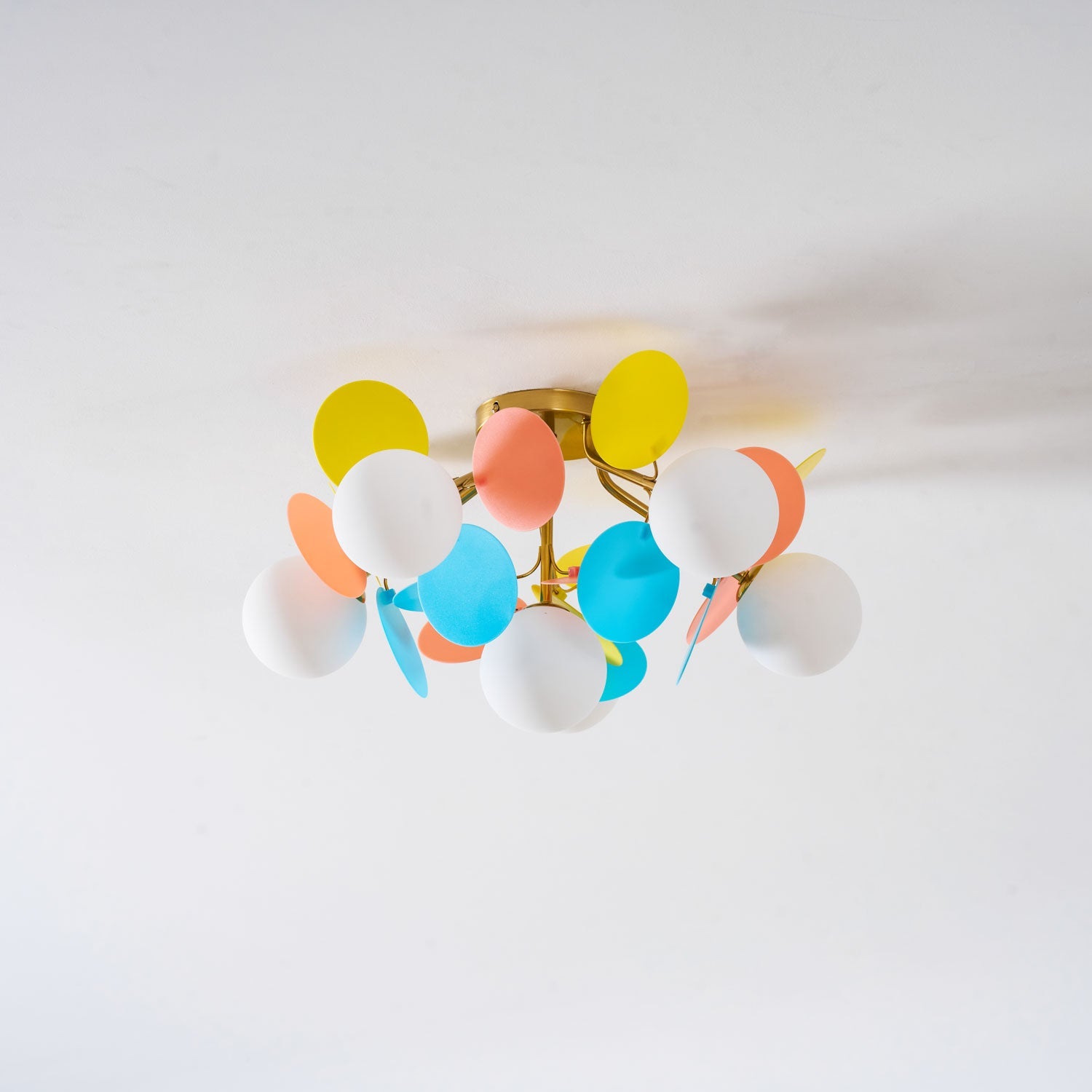 Circular Macaron Pendant Light Lighting Lobby