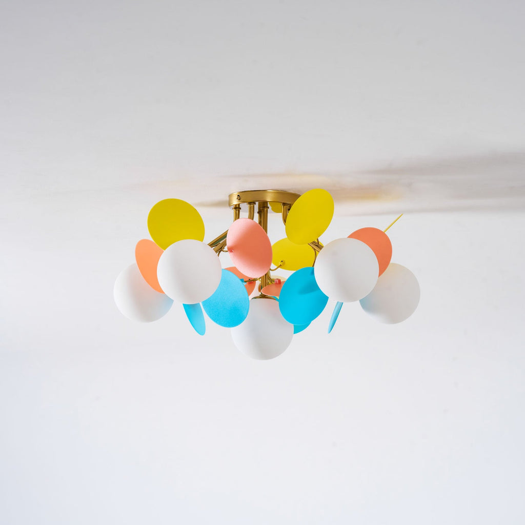 Circular Macaron Pendant Light Lighting Lobby