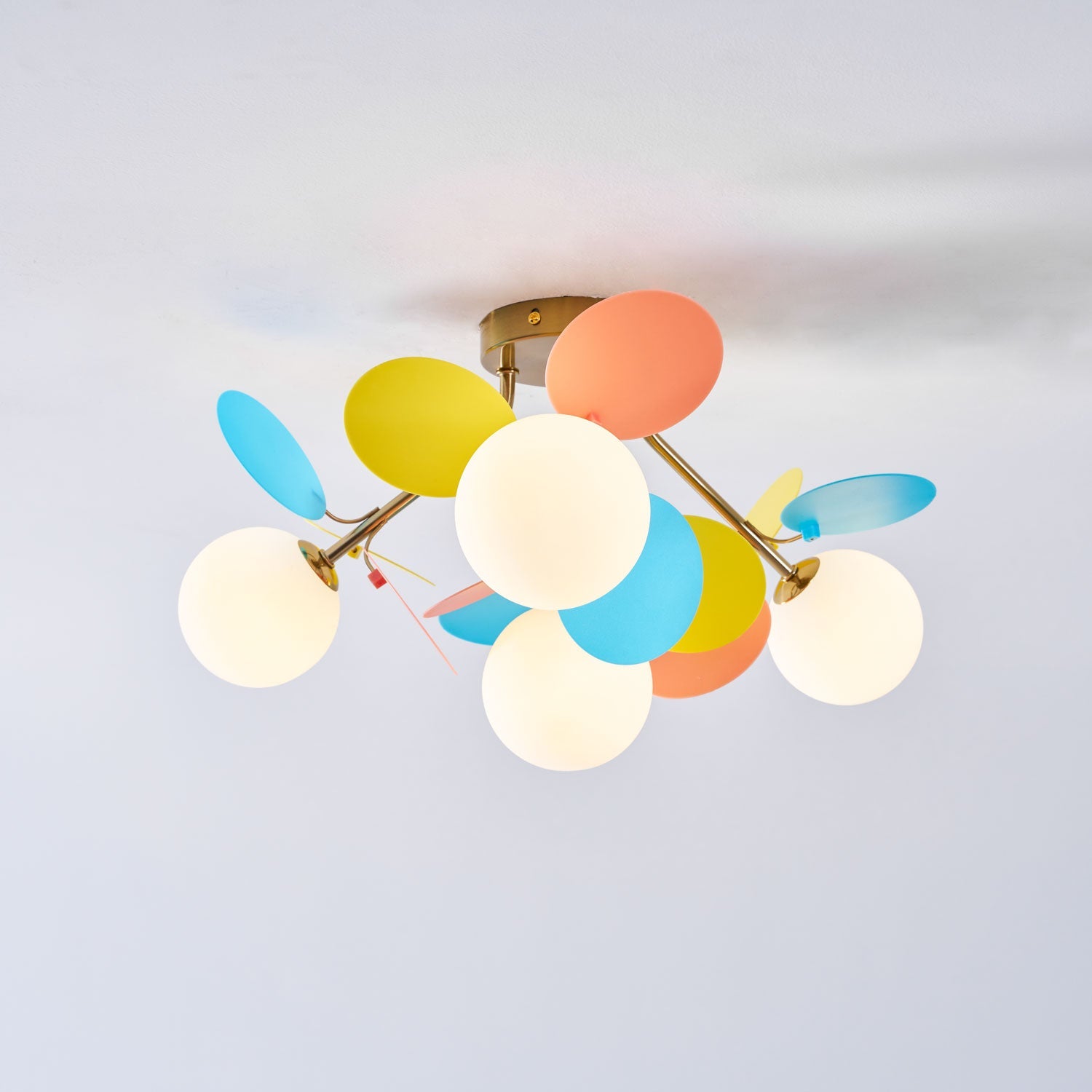 Circular Macaron Pendant Light Lighting Lobby