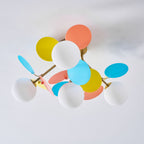 Circular Macaron Pendant Light Lighting Lobby