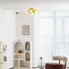 Circular Macaron Pendant Light Lighting Lobby