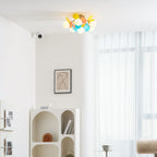 Circular Macaron Pendant Light Lighting Lobby