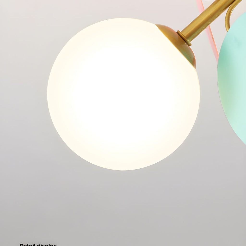 Circular Macaron Pendant Light Lighting Lobby