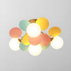Circular Macaron Pendant Light Lighting Lobby