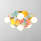 Circular Macaron Pendant Light Lighting Lobby