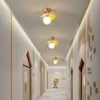 Circular Macaron Pendant Light Lighting Lobby