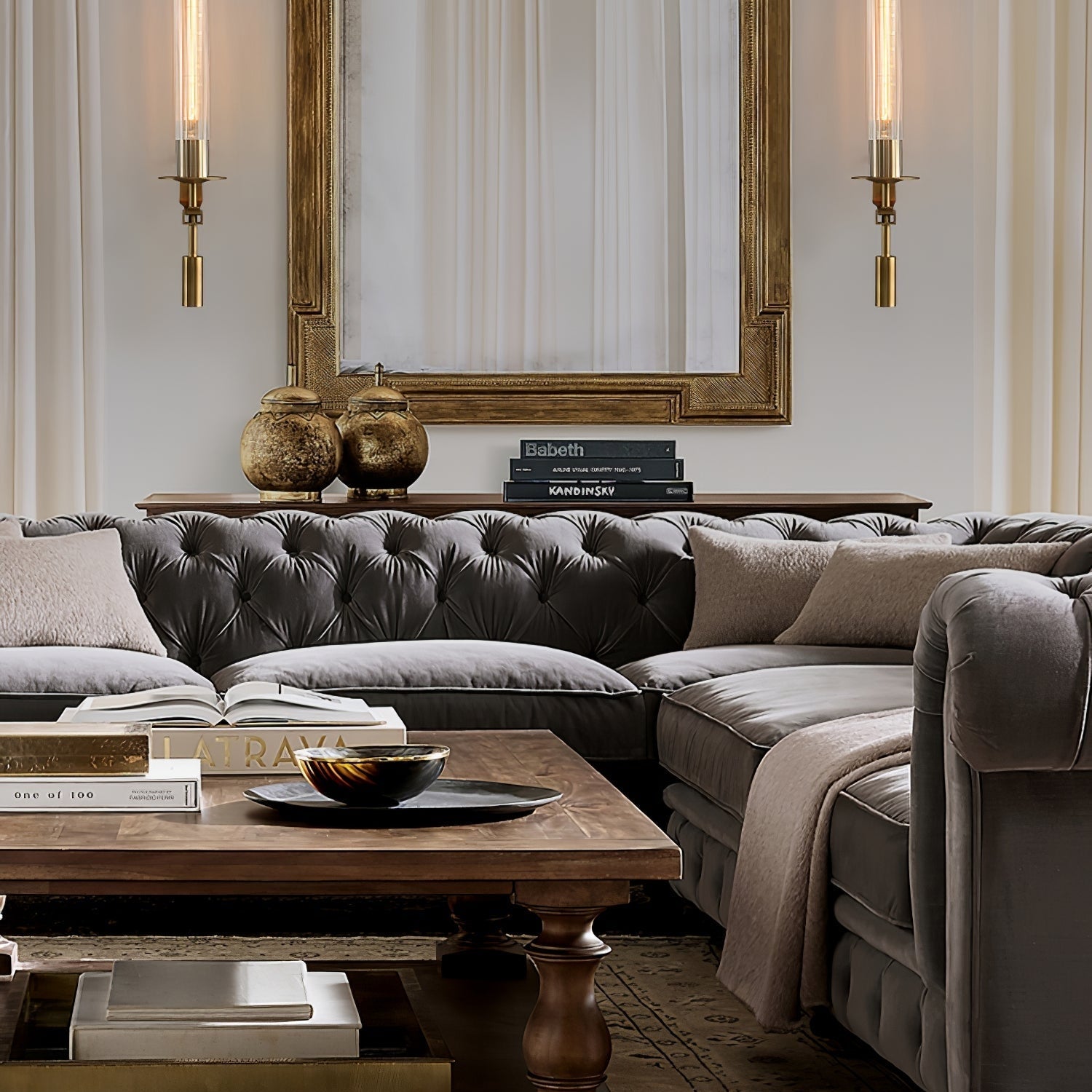 Classic French Wall Sconce Lighting Lobby