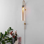 Contemporary Glass Plug-In Wall Sconce Lighting Lobby