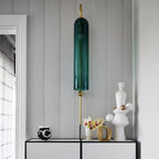 Contemporary Glass Plug-In Wall Sconce Lighting Lobby