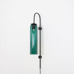 Contemporary Glass Plug-In Wall Sconce Lighting Lobby
