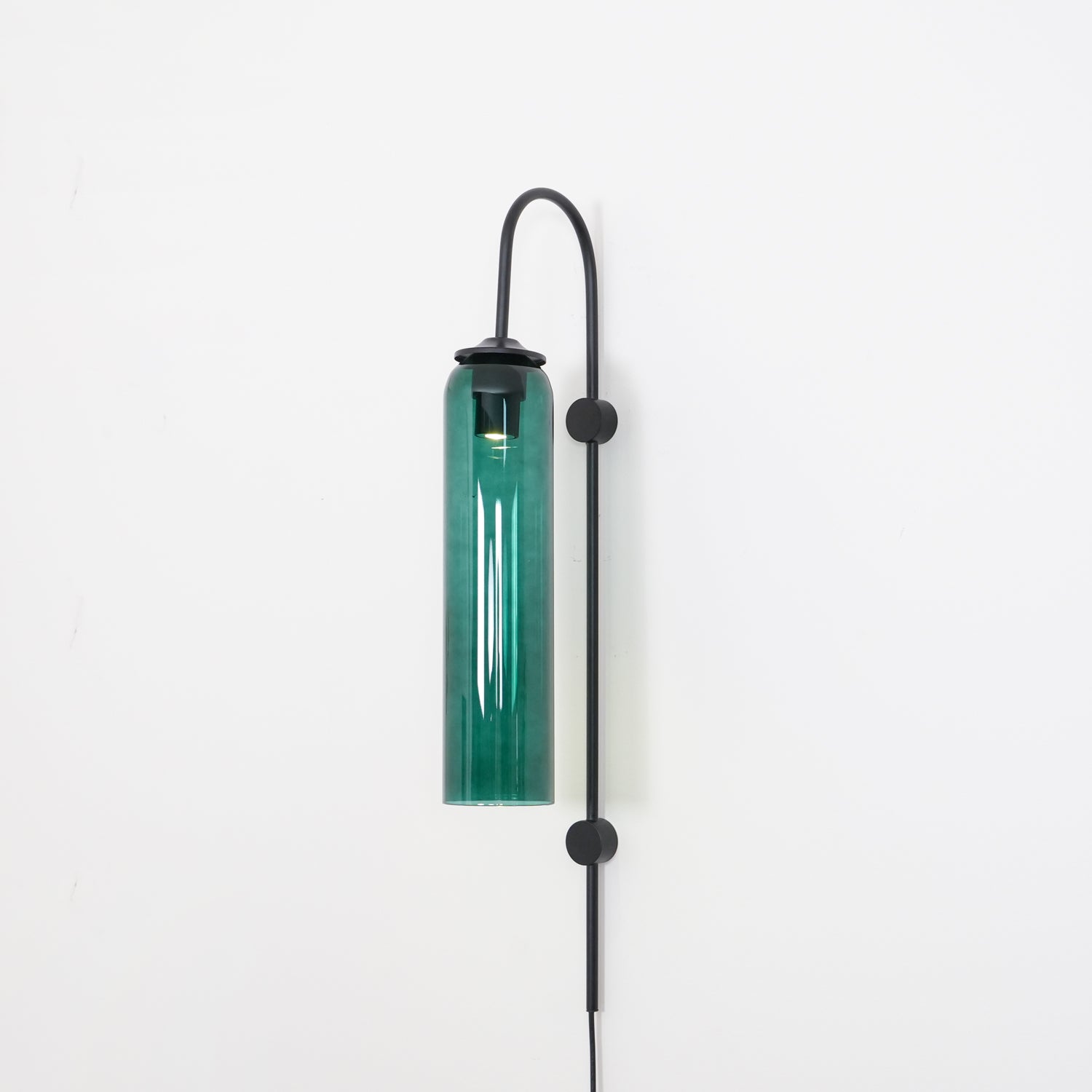 Contemporary Glass Plug-In Wall Sconce Lighting Lobby