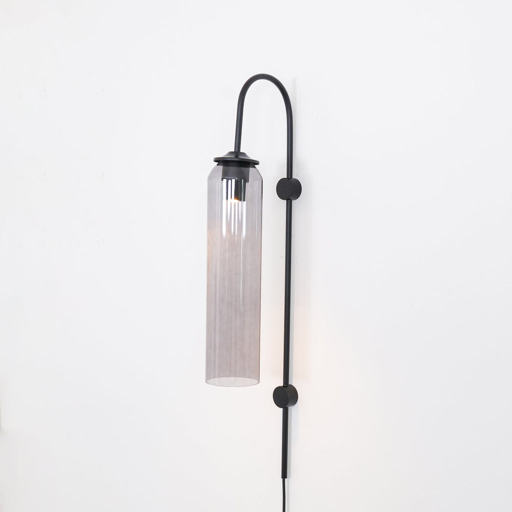 Contemporary Glass Plug-In Wall Sconce Lighting Lobby