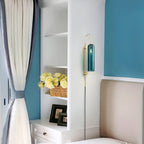 Contemporary Glass Plug-In Wall Sconce Lighting Lobby