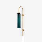 Contemporary Glass Plug-In Wall Sconce Lighting Lobby