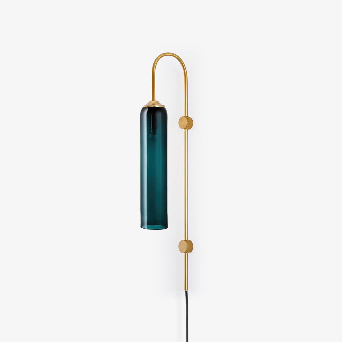 Contemporary Glass Plug-In Wall Sconce Lighting Lobby