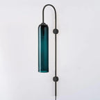 Contemporary Glass Plug-In Wall Sconce Lighting Lobby