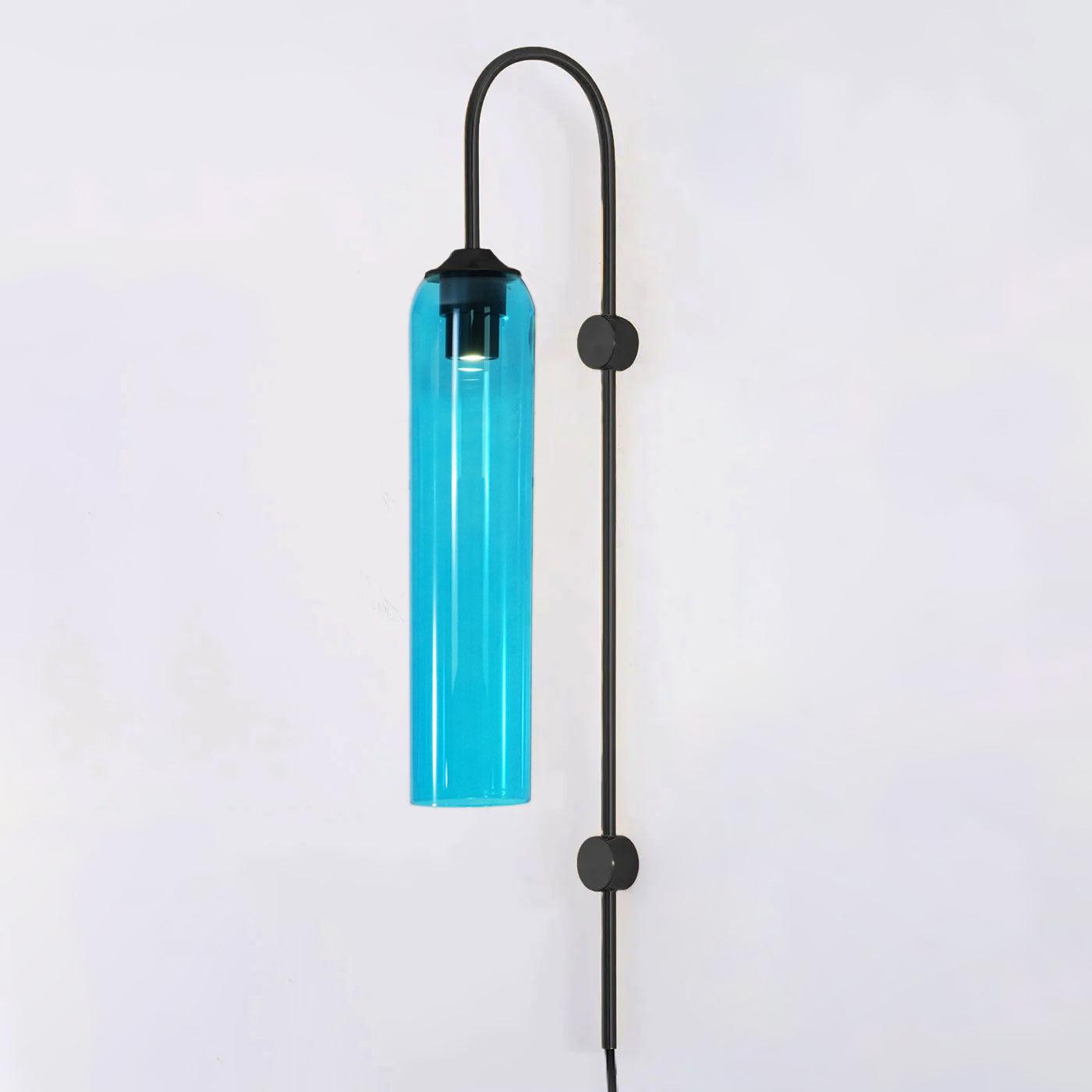 Contemporary Glass Plug-In Wall Sconce Lighting Lobby