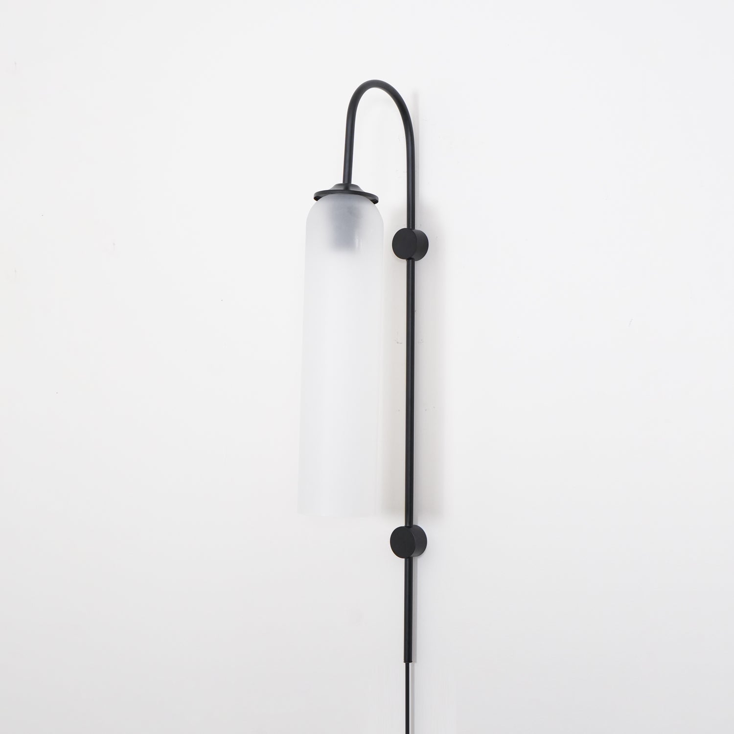 Contemporary Glass Plug-In Wall Sconce Lighting Lobby