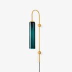 Contemporary Glass Plug-In Wall Sconce Lighting Lobby