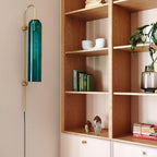 Contemporary Glass Plug-In Wall Sconce Lighting Lobby