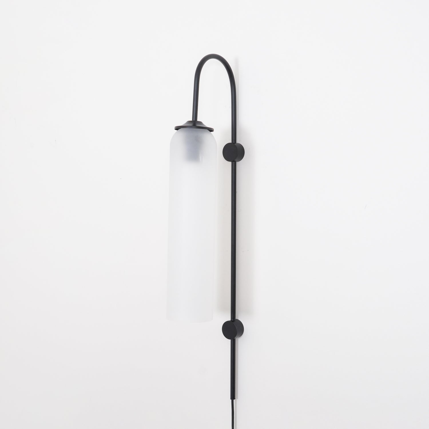 Contemporary Glass Plug-In Wall Sconce Lighting Lobby