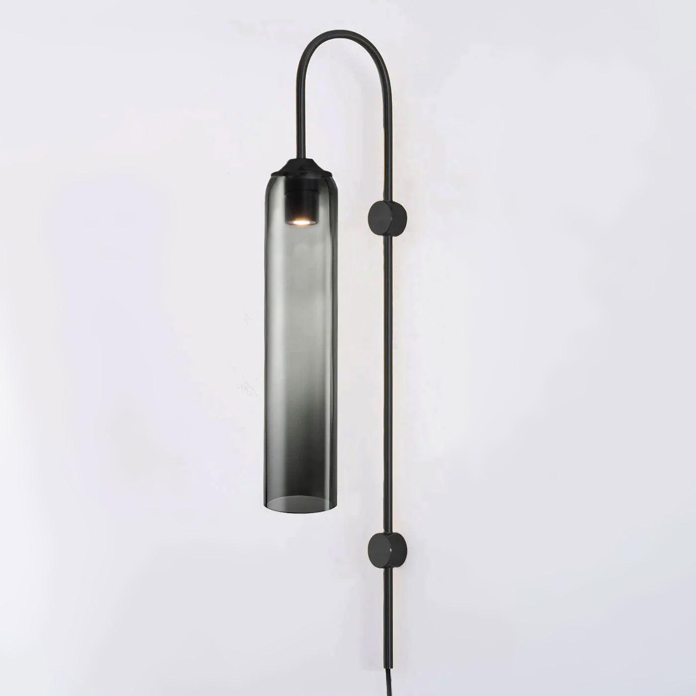 Contemporary Glass Plug-In Wall Sconce Lighting Lobby