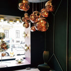 Contemporary Lava Ceiling Suspension Lighting Lobby