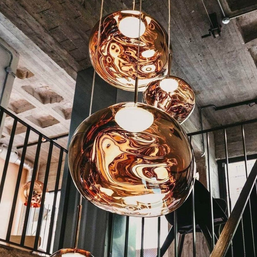 Contemporary Lava Ceiling Suspension Lighting Lobby