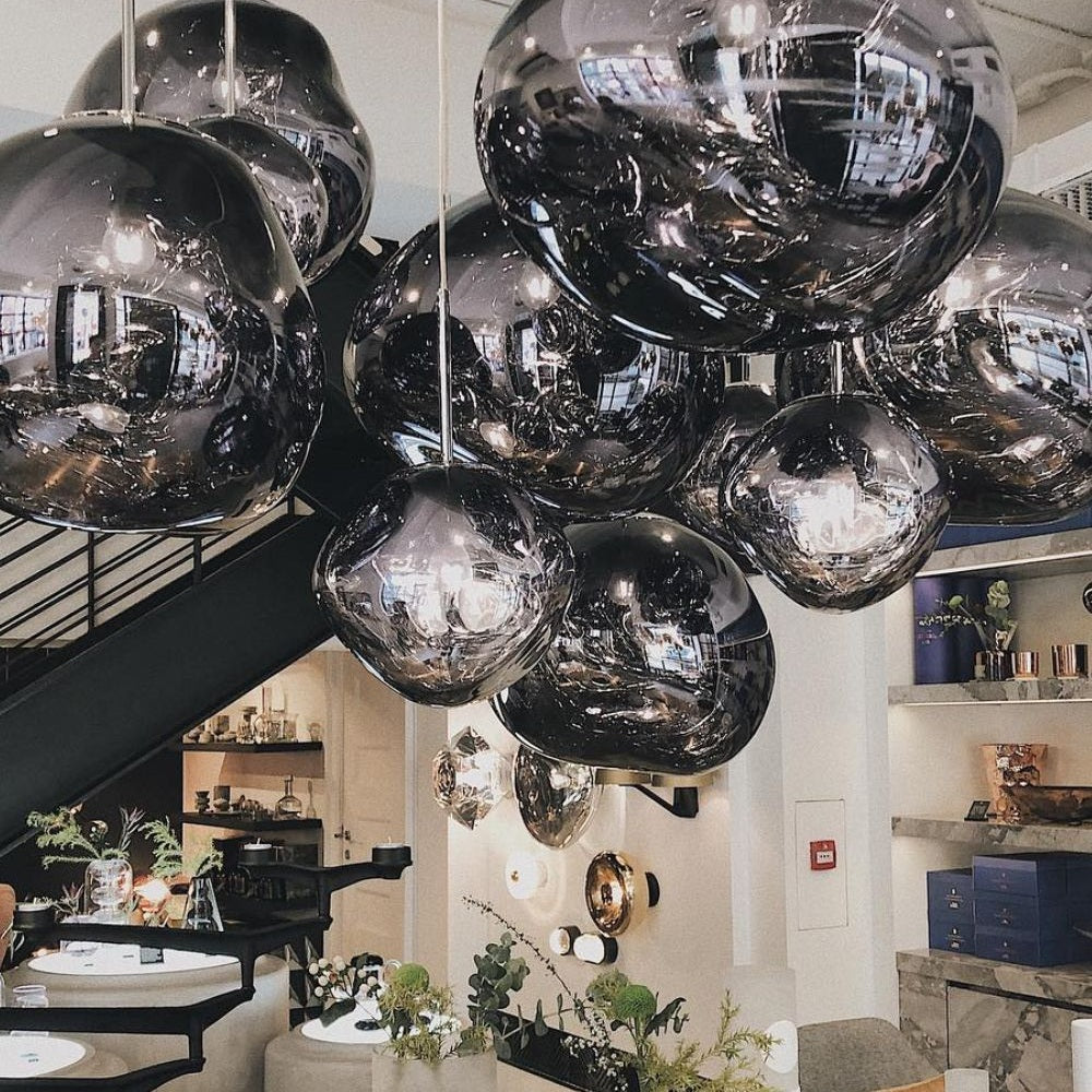 Contemporary Lava Ceiling Suspension Lighting Lobby