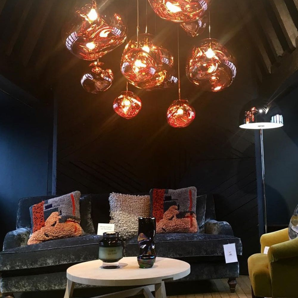 Contemporary Lava Ceiling Suspension Lighting Lobby