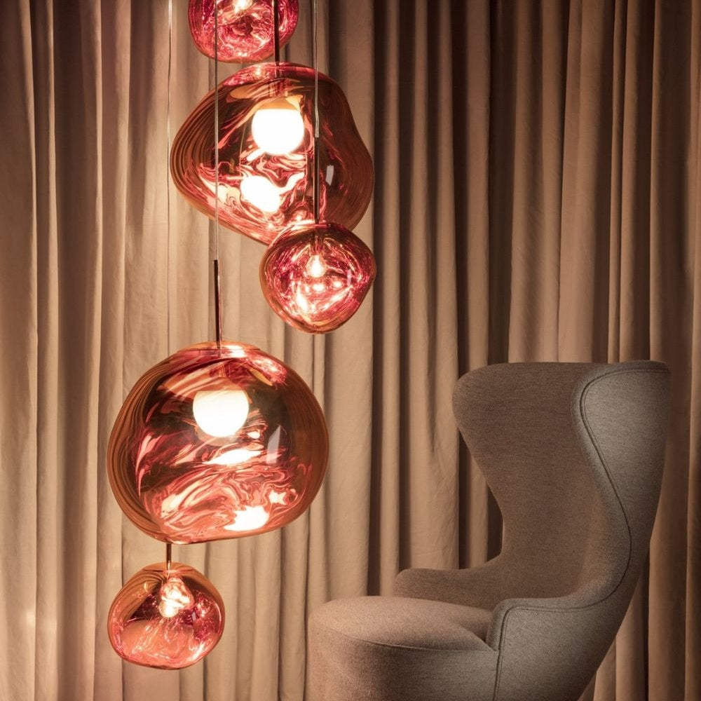Contemporary Lava Ceiling Suspension Lighting Lobby