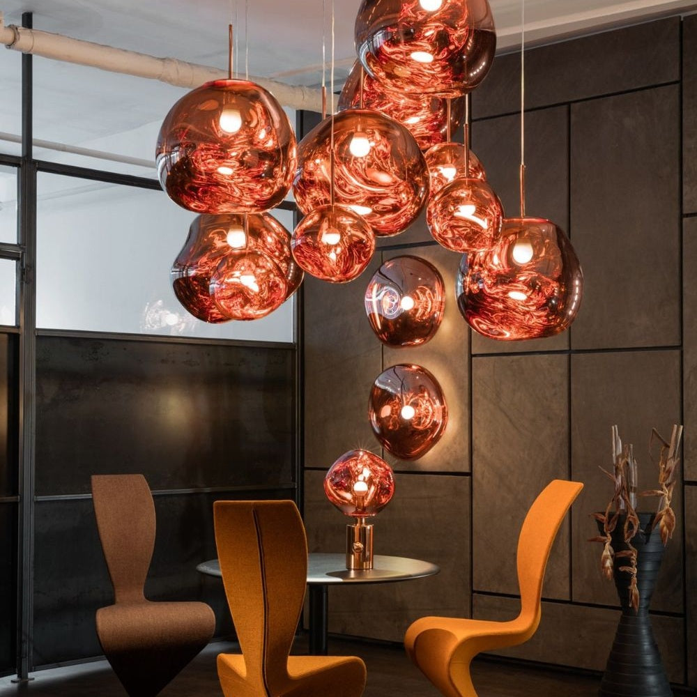 Contemporary Lava Ceiling Suspension Lighting Lobby