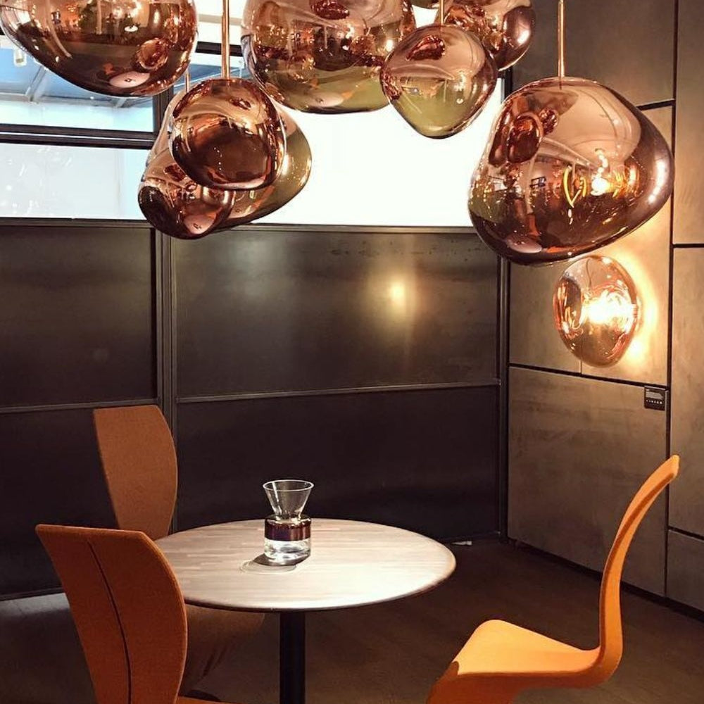 Contemporary Lava Ceiling Suspension Lighting Lobby