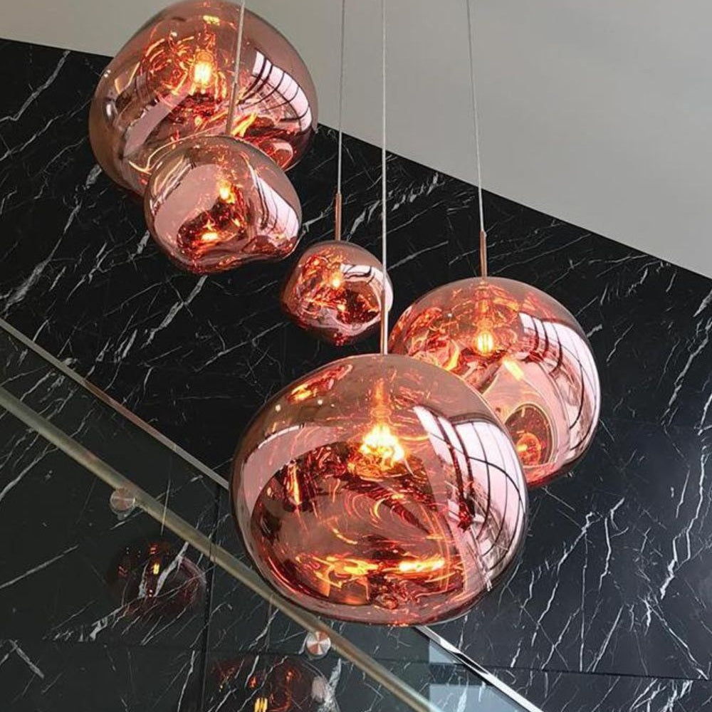 Contemporary Lava Ceiling Suspension Lighting Lobby