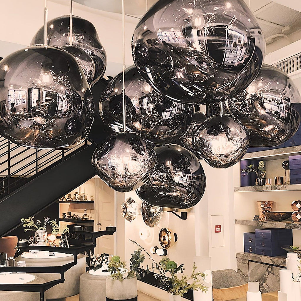 Contemporary Lava Ceiling Suspension Lighting Lobby