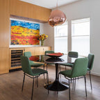 Contemporary Lava Ceiling Suspension Lighting Lobby
