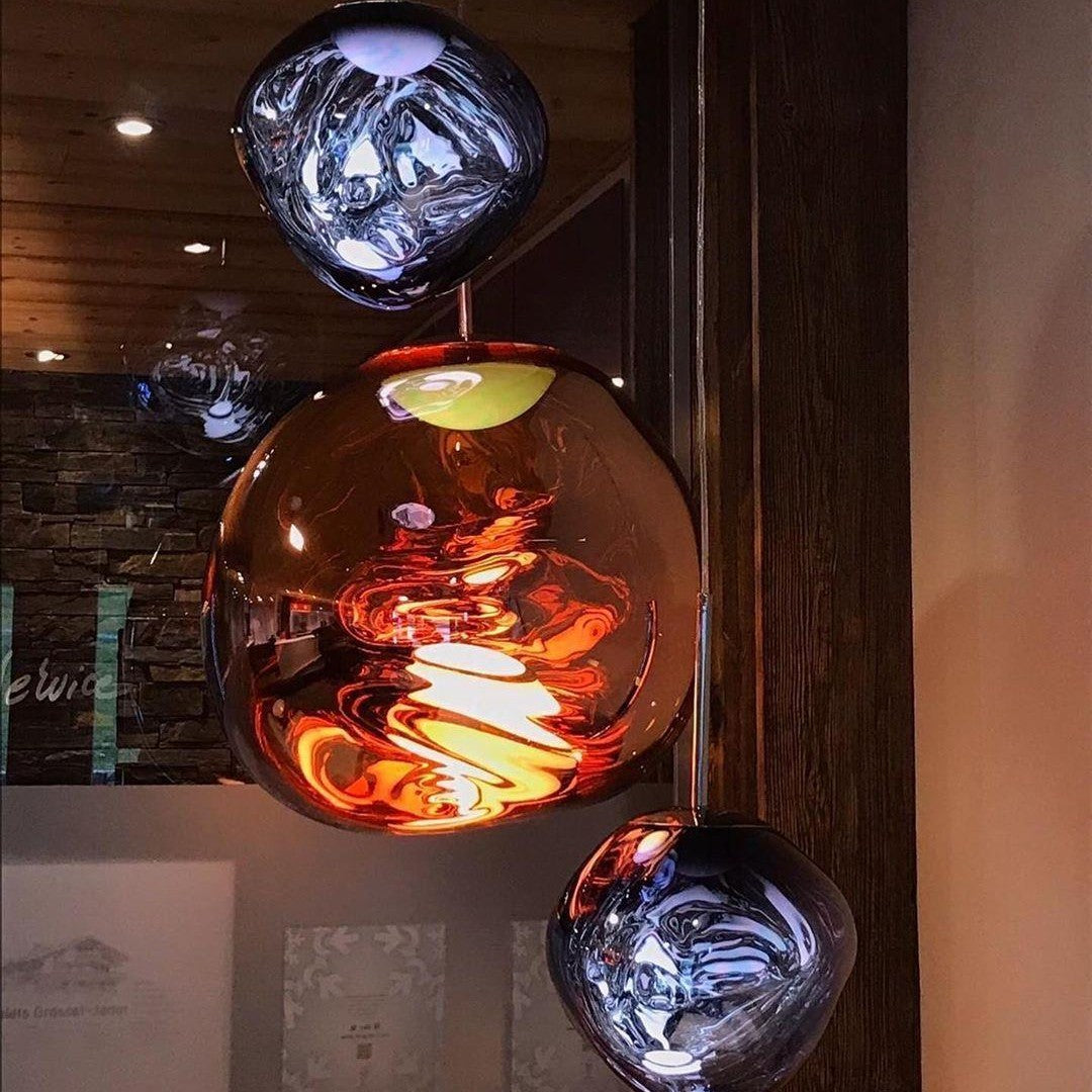 Contemporary Lava Ceiling Suspension Lighting Lobby