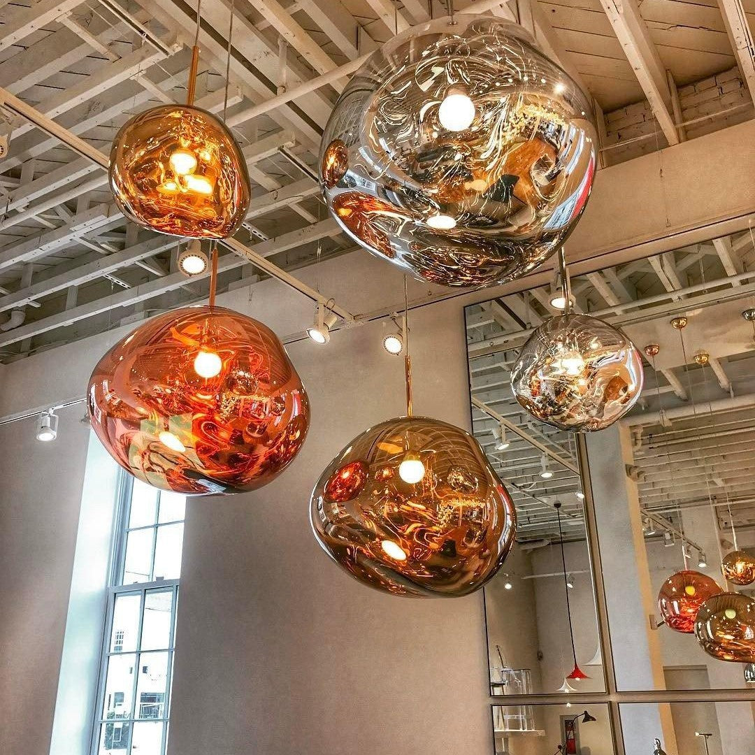Contemporary Lava Ceiling Suspension Lighting Lobby