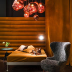 Contemporary Lava Ceiling Suspension Lighting Lobby