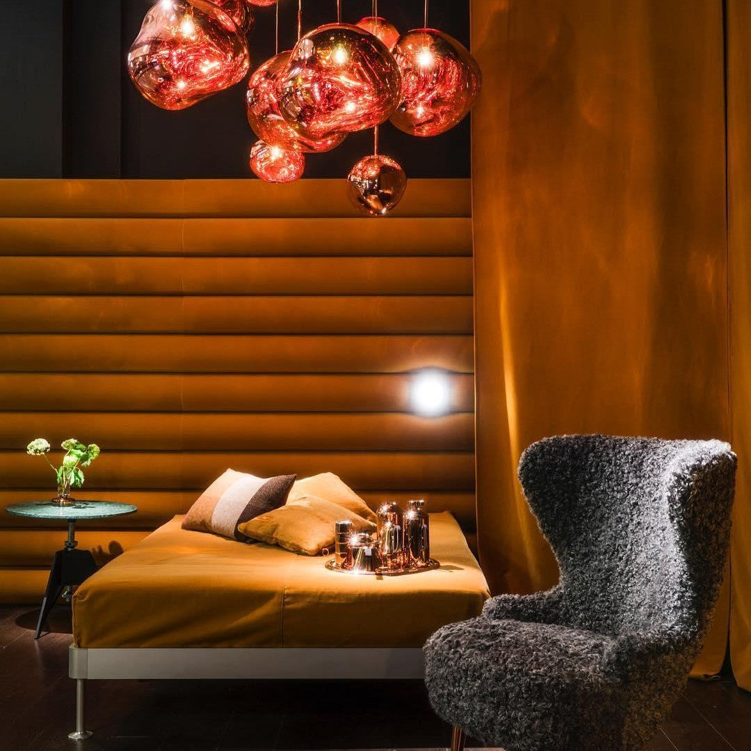 Contemporary Lava Ceiling Suspension Lighting Lobby