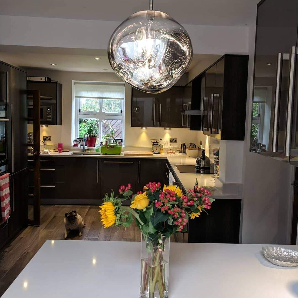 Contemporary Lava Ceiling Suspension Lighting Lobby