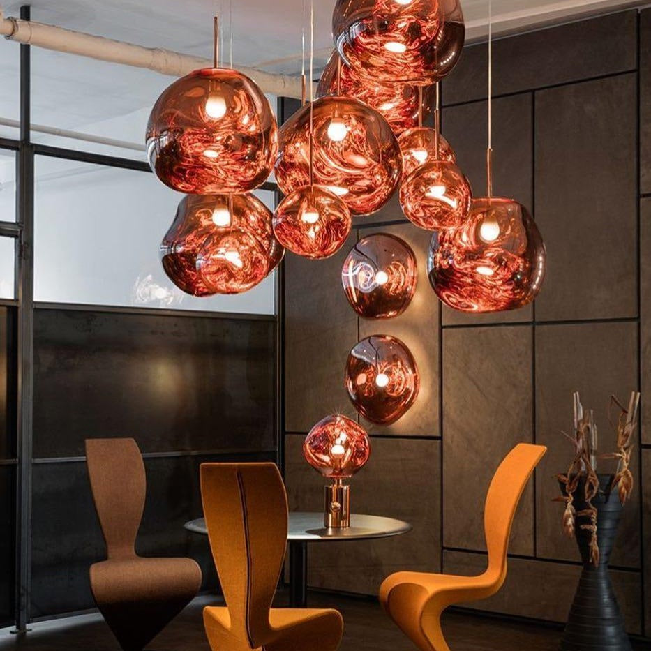 Contemporary Lava Ceiling Suspension Lighting Lobby