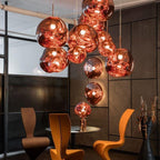 Contemporary Lava Ceiling Suspension Lighting Lobby