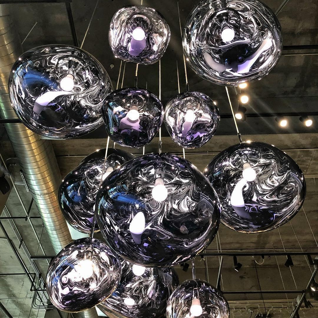 Contemporary Lava Ceiling Suspension Lighting Lobby