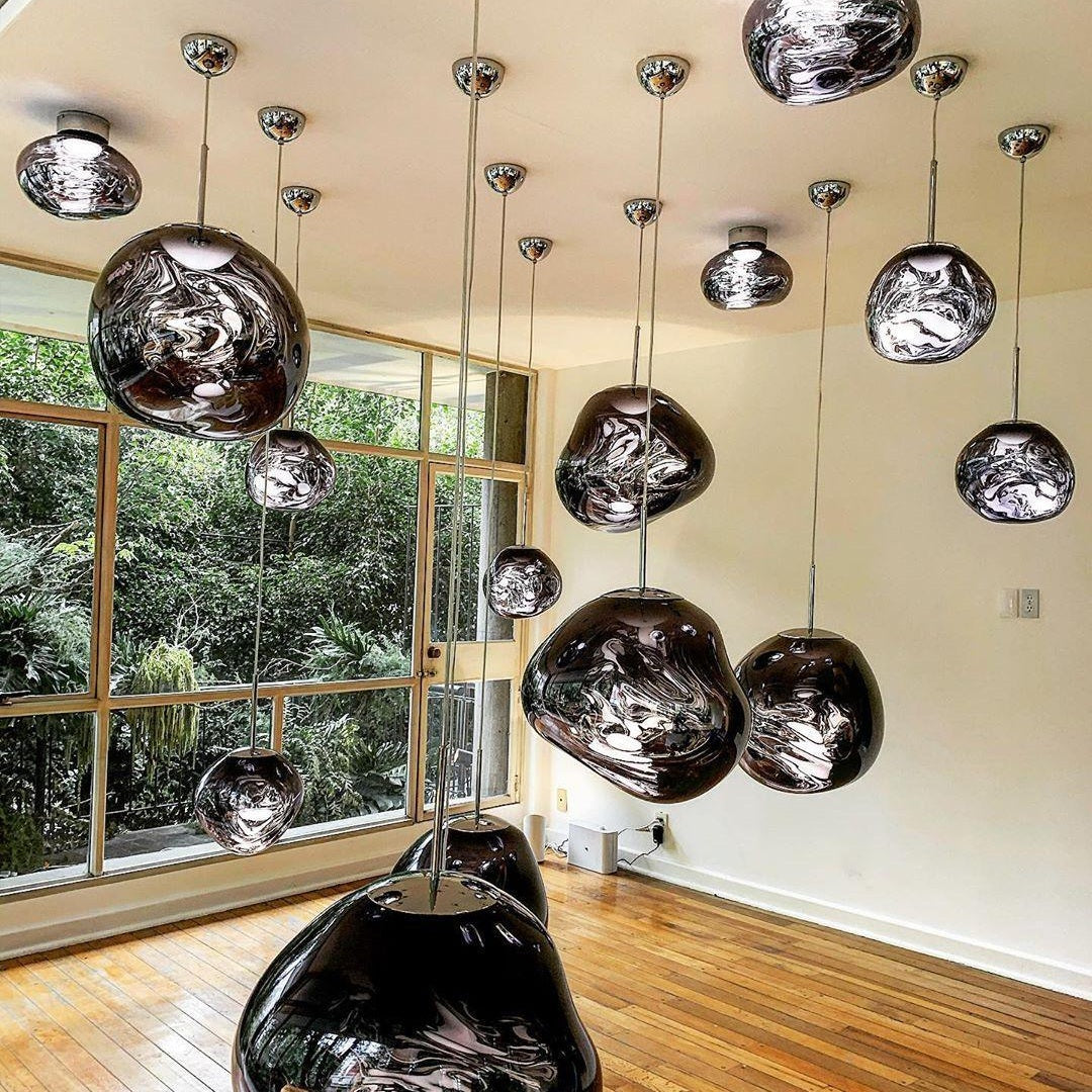 Contemporary Lava Ceiling Suspension Lighting Lobby