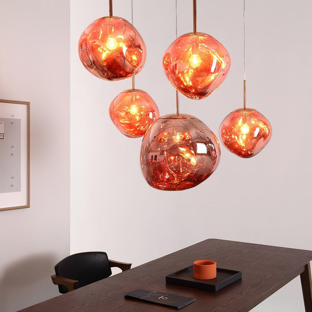 Contemporary Lava Ceiling Suspension Lighting Lobby